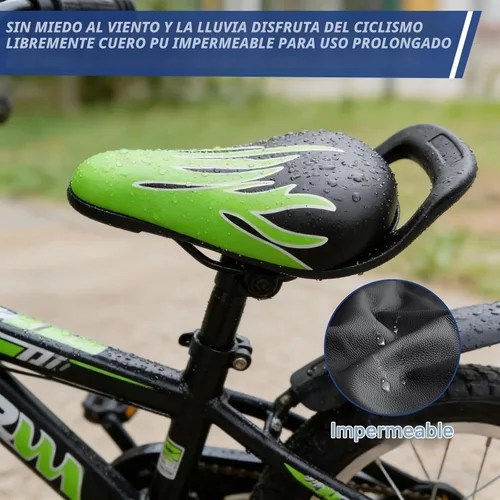 Vista 3 de Fancyes Asiento de bicicleta para niños con asa de repuesto para niños y niñas