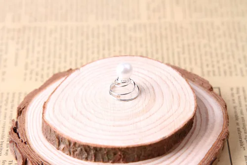 Vista 7 de Vpang 12 horquillas en espiral para el cabello, espirales, espirales, pinzas para el cabello para boda, novia, diamantes de imitación de perla, Tipo