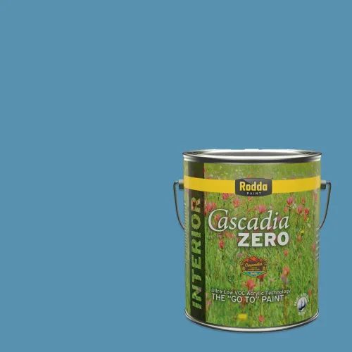 Vista 105 de Rodda Paint CASCADIA XL Pintura e imprimación satinada para exteriores en uno, cuarto de galón, azul playa norte