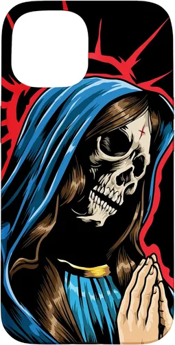 Vista 6 de Día de los Muertos - Praying La Calavera Catrina - Funda de Santa Muerte para iPhone 17