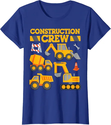 Vista 55 de Construction Crew Worker Excavator - Camiseta para niños y niñas Negro
