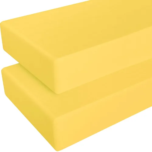 Vista 19 de NTBAY - Sábana bajera ajustable para cuna para bebé, color sólido y suave, 28.0 x 52.0 pulgadas Soft Fitted Crib Sheet with Full Elastic and 8