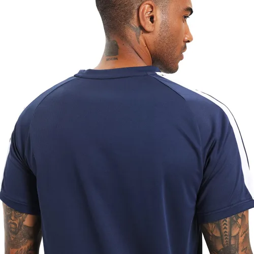 Vista 5 de RPOVIG Conjunto de entrenamiento de camisas, pantalones cortos paquete de 3 unidades de ropa para hombre, conjunto corto, gimnasio, atletismo
