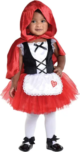 Vista 2 de Party City Disfraz de Halloween de Little Red Riding para bebés, Varios