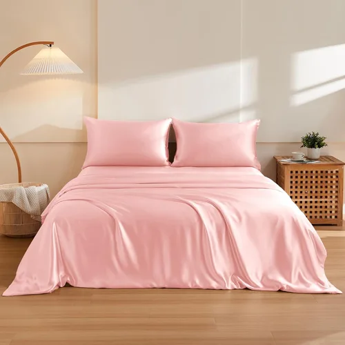 Vista 13 de THXSILK Juego de funda de edredón de seda de morera 100% pura de 3 piezas, ropa de cama de lujo ultra suave de grado 6A+, sábanas de seda