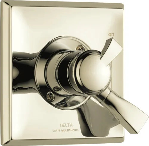 Vista 5 de Delta Faucet Dryden Serie 17 Kit de ajuste de válvula de mango de ducha de doble función, bronce champán T17051-CZ (válvula no incluida)