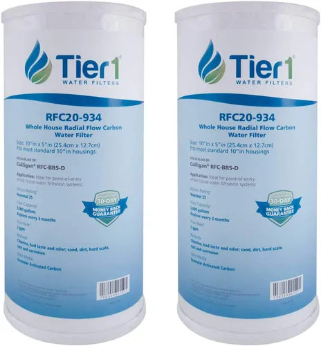 Vista 17 de Tier1 Filtro de agua de 0.5 micrones, 10 x 4.5 Cartucho de repuesto para filtro de bloque de carbono para toda la casa Reemplazo para filtro