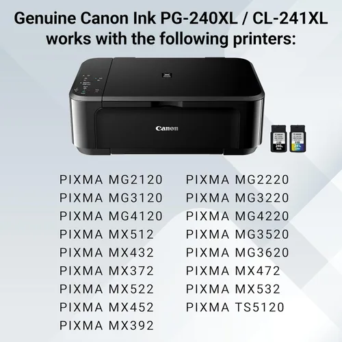 Vista 5 de Cartucho para Canon PG-240XL/CL-241XL con papel fotográfico brillante (50 hojas de 4 x 6 pulgadas), Negro, cian, magenta, amarillo