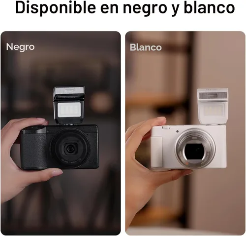 Vista 9 de ULANZI SL03 - Flash Speedlite Mini para Cámara con Luz de Vídeo para Principiantes Básico, GN8 6500K, Ángulo Ajustable de 90°, Compatible con DSLR