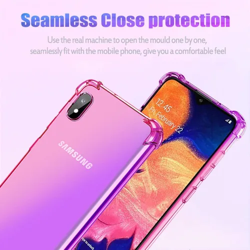 Vista 3 de Funda para Samsung Galaxy A10 - Lindas niñas mujeres gradiente delgado anti arañazos suave TPU teléfono cubierta a prueba de golpes funda protectora