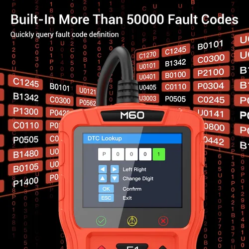 Vista 7 de Herramienta de diagnóstico del escáner OBD2 para automóvil, lector profesional de códigos de motor de comprobación, probador de batería, datos