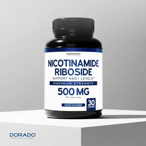 Vista 5 de Ribosida de nicotinamida de 500 mg (30 unidades) Suplemento NAD - Suplemento NR para mujeres y hombres para apoyar los niveles de NAD+ - NAD Booster
