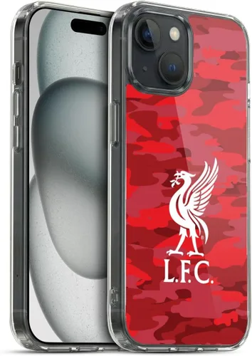 Vista 191 de Head Case Designs Funda de gel con licencia oficial del Liverpool Football Club Away Colourways Crest Camou [protección de grado militar] compatible
