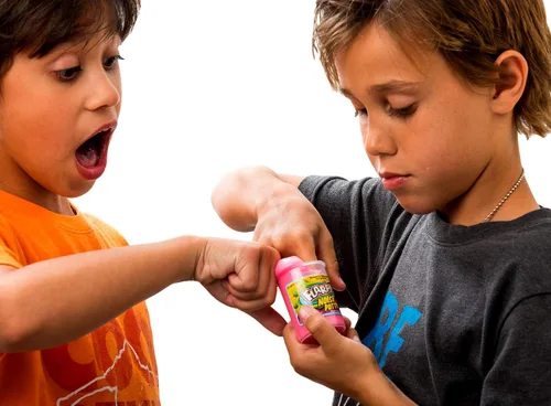 Vista 6 de JA-RU Flarp Noise Putty Fidget Toy Paquete variado (1 paquete, 3 unidades) que brilla en la oscuridad, purpurina y masilla de ruido clásico