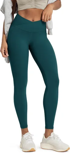 Vista 19 de ODODOS Leggings Suaves como Mantequilla de Cintura Cruzada con Bolsillos para Mujeres, ODCLOUD Pantalones de Yoga Lounge Cruzados de 25" / 28