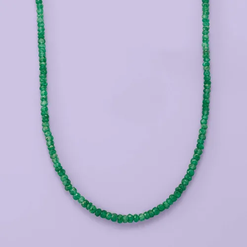 Vista 3 de Ross-Simons Collar de cuentas esmeralda de 7000 qt tw en oro amarillo de 14 kt con cierre magnético no conocido