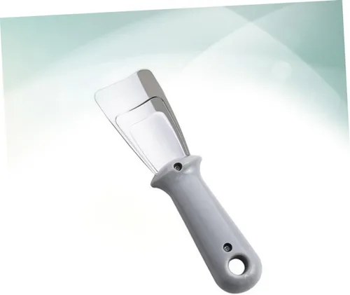 Vista 7 de Vaguelly Raspador de hielo para congelador, raspador de hielo, raspador de hielo de plástico, pala de acero inoxidable, refrigerador, raspador