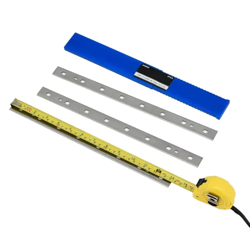 Vista 2 de Compatible con cuchillas de cepilladora DeWalt de 13.110 in, 13 pulgadas, repuesto para DW735 DW735X, juego de 3 piezas