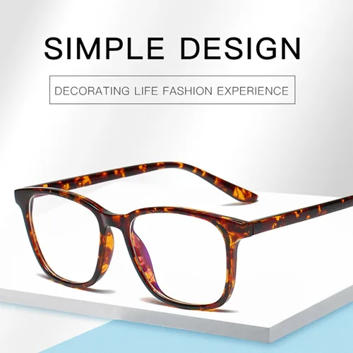 Vista 18 de Onrtry Gafas sin receta para hombres y mujeres, lentes transparentes cuadradas