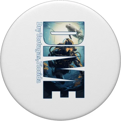 Vista 3 de DIVE Dry Tortugas Florida SCUBA Diving Snorkeling PopSockets Standard PopGrip