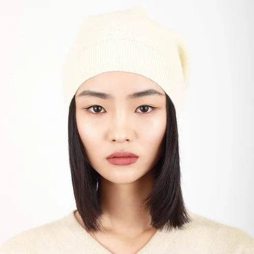 Vista 17 de WaySoft Gorro de cachemira 100% para mujer en una caja de regalo, gorro de gran tamaño para mujer