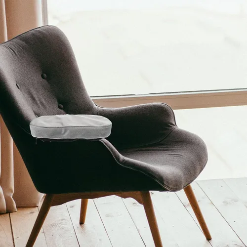 Vista 5 de Operitacx Almohadillas flexibles para reposabrazos de oficina y hogar, fundas de espuma viscoelástica para reposabrazos, almohada para sillas