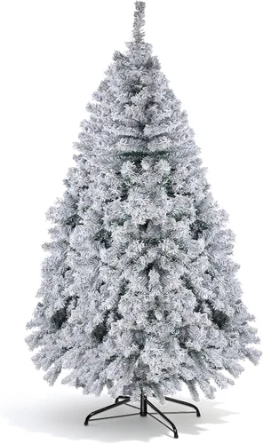 Vista 7 de Árbol de Navidad artificial de 7 pies, pino navideño realista para el hogar 7ft Verde