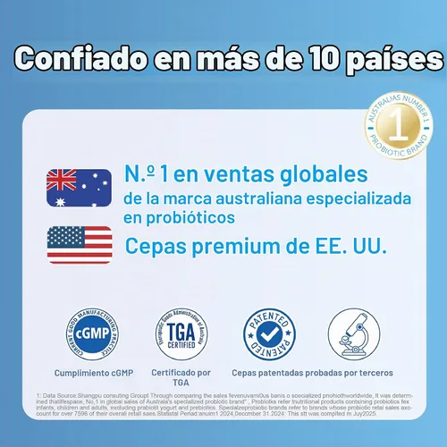 Vista 9 de Life-Space Probiótico para aliviar el acné + reequilibrio de la piel, fórmula científica 6 en 1 y 2 mil millones de UFC, apoya el control
