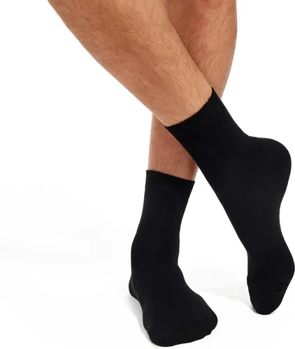 Vista 3 de 10 pares de calcetines de algodón para hombre, atléticos, casuales, suaves, transpirables, con control de humedad