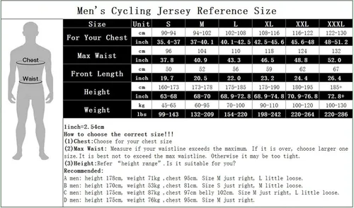 Vista 3 de JPOJPO - Maillot de ciclismo para hombre, manga corta + 5D acolchado pantalones cortos verano de secado rápido S-3XL