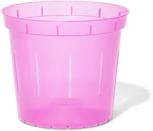 Vista 22 de rePotme Macetas de 4 pulgadas, paquete de 6 macetas (transparentes), maceta transparente ranurada para plantas de interior, perfecta para orquídeas