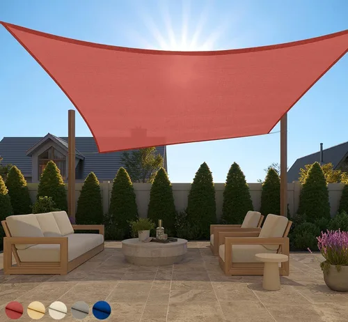 Vista 46 de GORILLA GRIP - Toldo parasol resistente, protección UV, resistente a la decoloración, desgarros y óxido, rectangular, con bordes curvos que bloquean