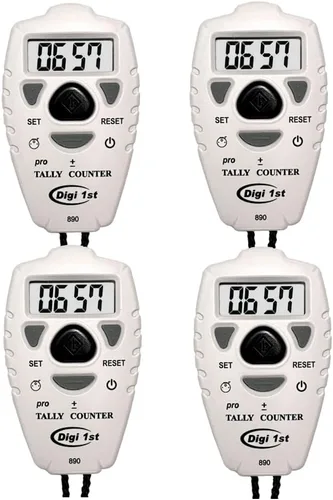 Vista 9 de TC-890 Digital Tally Counter, contador de clicker electrónico hacia arriba hacia abajo, contador de agregar/restar personas, contador de tono