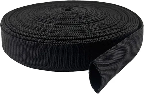Vista 8 de Funda protectora de nailon para manguera, cubierta de cable, manguera hidráulica de antorcha Tig, 0.5 pulgadas de diámetro interior, 25 pies