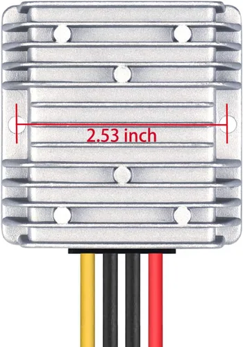 Vista 6 de DC 8V-40V a 13.8V 10A Convertidor automático Buck Boost Regulador reductor de voltaje, convertidor impermeable regulado DC fuente de alimentación
