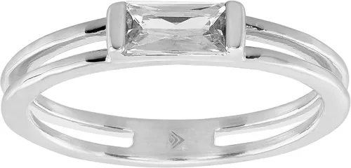 Vista 2 de Silpada Anillo de circonita cúbica 'Baguette Stack' en plata de ley