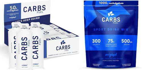 Vista 8 de Geles de Energía Originales Carbs Fuel 24 Gel 25g de Carbohidratos, 100 Calorías por Gel Sin Conservantes ni Agentes Gelificantes Sabor Ligero