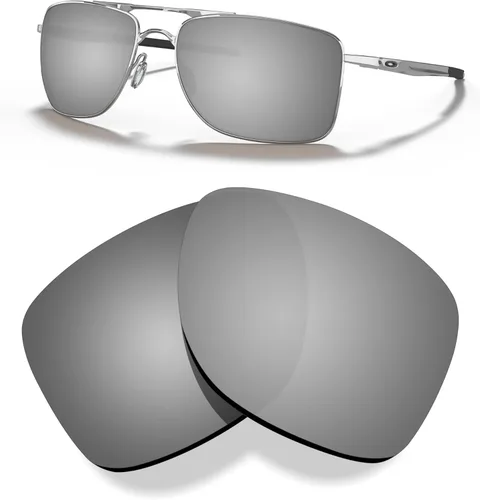 Vista 3 de Lentes de repuesto polarizadas prémium de 0.059 in para gafas de sol Oakley Gauge 8 L OO4124-xx (2.441 in) - Multiopciones