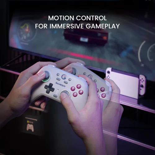 Vista 6 de GameSir Nova Wireless Switch Pro Controller - Switch/Lite/OLED, Hall Effect Joysticks, RGB LED, Turbo, Programmable, Motion Control, Wake Up