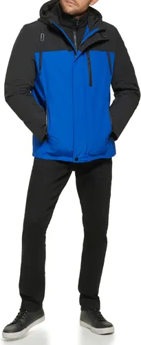 Vista 5 de Calvin Klein Sudadera con Capucha chamarra con babero desmontable