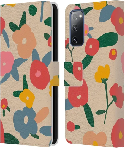 Vista 203 de Head Case Designs Officially Licensed Ninola Ditsy Flowers Yellow Nature Bold Leather Wallet Case Compatible with Samsung Galaxy A07 4G