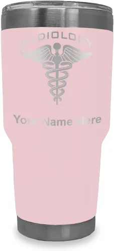 Vista 24 de LaserGram Vaso personalizado de 20 onzas, radiología (negro) Regalo grabado para radiólogos, acero inoxidable aislado al vacío, grabado con láser