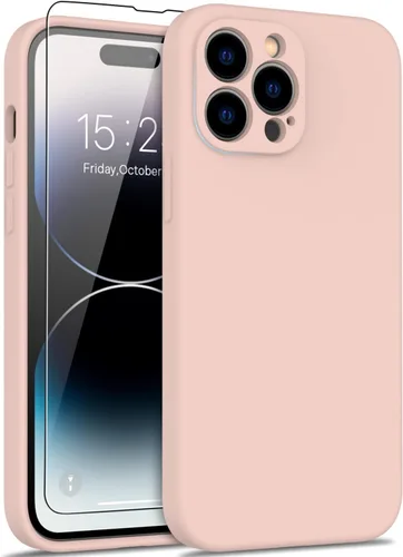 Vista 27 de DEENAKIN Funda compatible con iPhone 14 Plus con protector de pantalla, funda mejorada para cámara, goma de gel de silicona suave probada contra