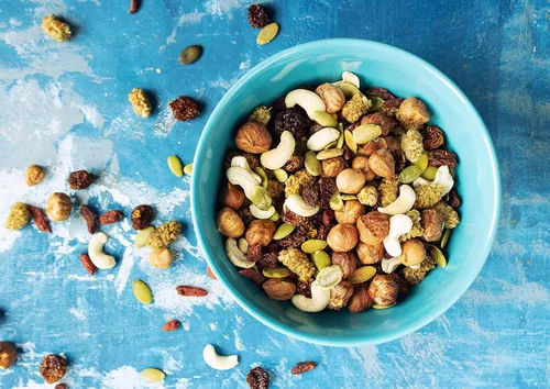 Vista 5 de Mezcla orgánica antioxidante de frutos secos, 12 onzas, contiene moras, bayas de Goji, bayas doradas, semillas de calabaza, avellanas, anacardos.