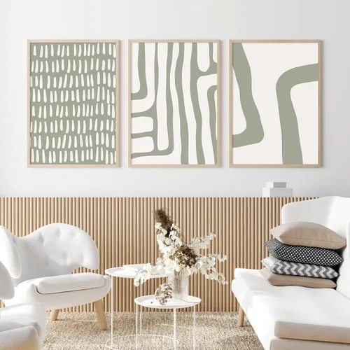 Vista 135 de Imágenes abstractas modernas para pared, arte de pared bohemio y neutro, arte de pared de línea minimalista, arte de pared beige, negro y marrón