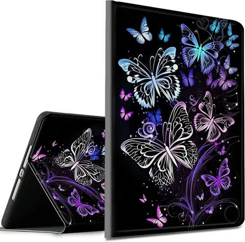 Vista 74 de Funda para tablet Kinlde Fire HD 10 (11ª generación 2021) Fire HD 10 Plus 2021, delgada, de piel sintética, con función atril, función atril