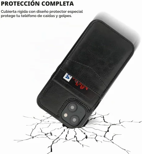 Vista 6 de KIHUWEY Compatible con iPhone 14 Funda Cartera con Soporte para Tarjeta de Crédito, Flip Cuero Premium Cierre Magnético Soporte Funda Protectora