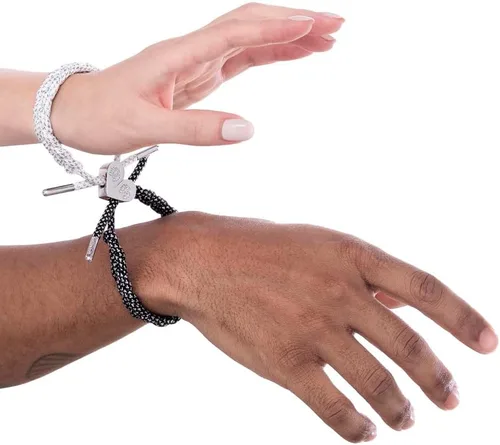 Vista 2 de Rastaclat Pulseras ajustables originales trenzadas a mano I Love U y parejas para hombres de todas las edades Mujeres Poliéster