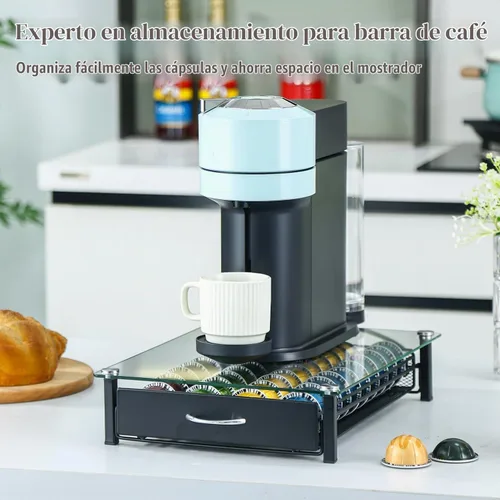 Vista 4 de Soporte para cápsulas de café con capacidad para Nespresso Vertuoline, Casual, Negro
