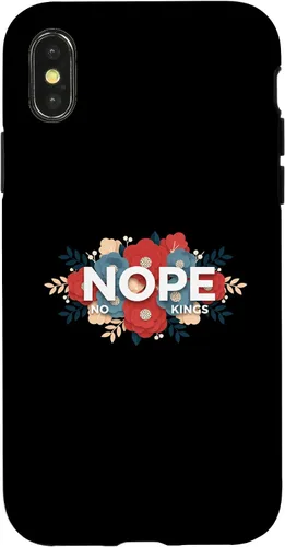 Vista 5 de Nope, No Kings Floral Statement Art Print for Makers Case for iPhone 11 Pro Max